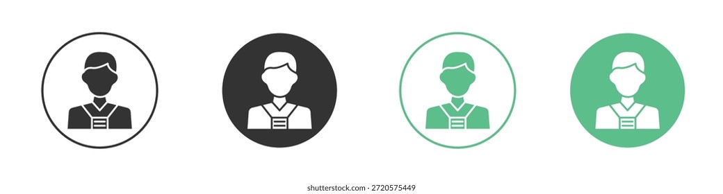 Pictogramas de icono de guía turística. Vector EPS 10