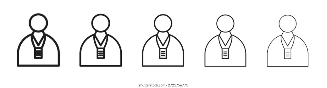 Ícone do Guia Turístico. Estilo de contorno simples. Elementos gráficos.