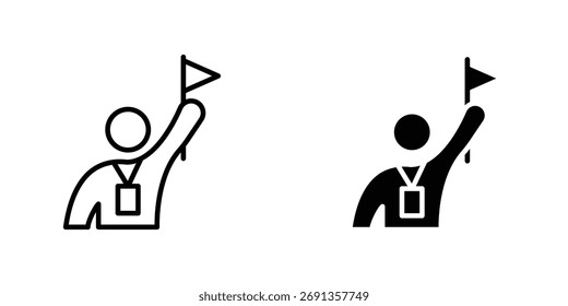 Icono de guía turística Ilustración vectorial simple para gráficos y Diseño web.