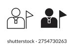 Tourist Guide icon vector logo design element. Vector emblem template.