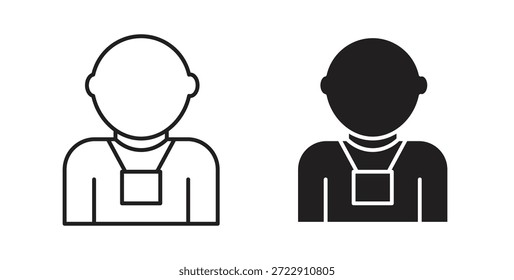Icono de guía turística para Web y App. Ilustración vectorial eps