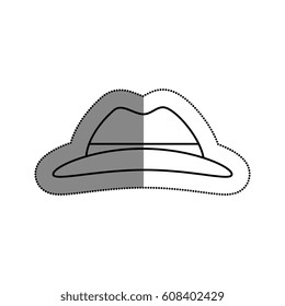 tourist hat isolated icon