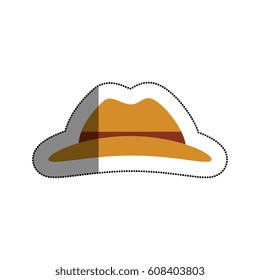 tourist hat isolated icon