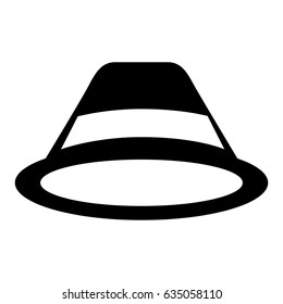 tourist hat isolated icon
