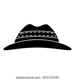 tourist hat isolated icon