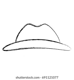 tourist hat isolated icon