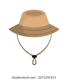 tourist hat object illustration isolated