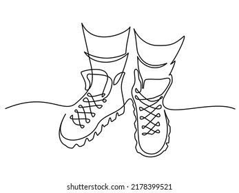 Tourist hiking boots 