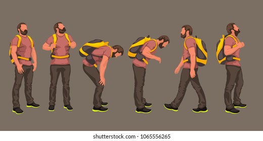 tourist hiking set