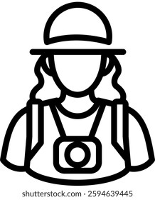 Tourist Icon Element For Design