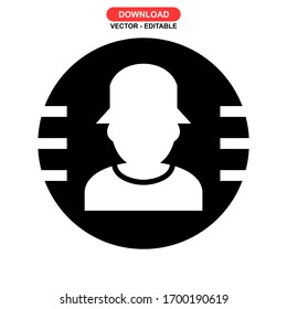 tourist icon or logo isolated sign symbol vector illustration - high quality black style vector icons

