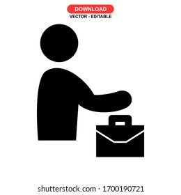 tourist icon or logo isolated sign symbol vector illustration - high quality black style vector icons
