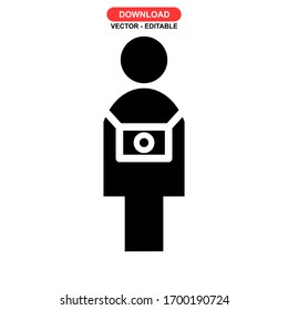 tourist icon or logo isolated sign symbol vector illustration - high quality black style vector icons
