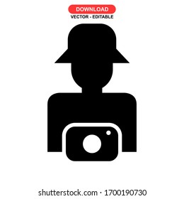 tourist icon or logo isolated sign symbol vector illustration - high quality black style vector icons
