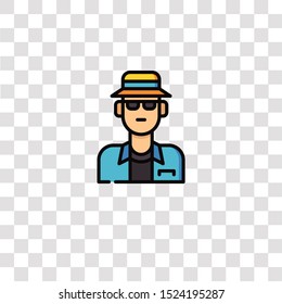 tourist icon sign and symbol. tourist color icon for website design and mobile app development. Simple Element from travel collection for mobile concept and web apps icon.