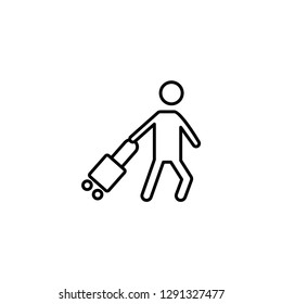 tourist icon vector