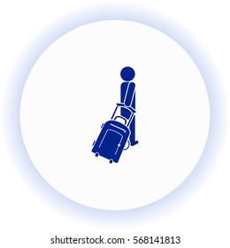 Tourist  icon. Vector design. 