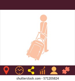 Tourist  icon. Vector design.