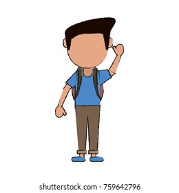 Tourist man avatar