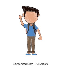 Tourist man avatar