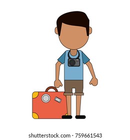 Tourist man avatar