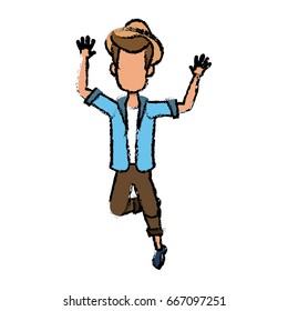 tourist man character traveler people