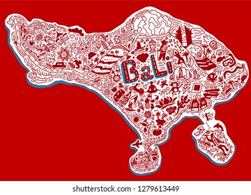 Tourist map of Bali