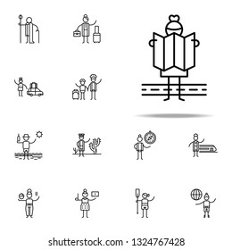 Tourist, map icon. Travel icons universal set for web and mobile