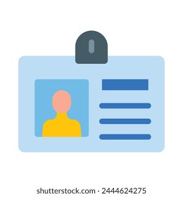 Icono plano del Vector Tourist Pass