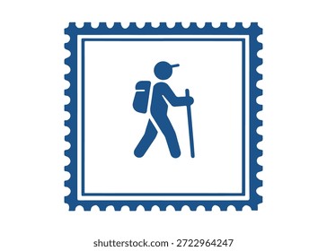 turista selo postal vetor ícone em um fundo branco
Carimbo de correio vetorial sobre fundo branco