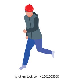 Tourist run icon. Isometric of tourist run vector icon for web design isolated on white background