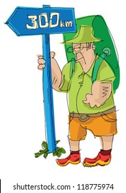 tourist - safary - cartoon