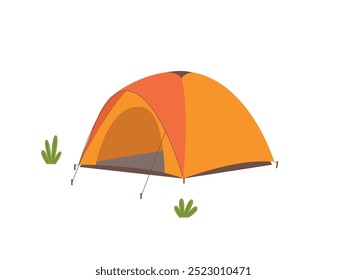 Tourist tent. camping tent outdoor, nature tourism, journey, adventure