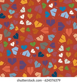 Tourist tent flat icon seamless pattern background for textile or travel design