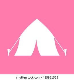 Tourist tent icon