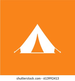 Tourist tent icon