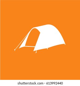 Tourist tent icon