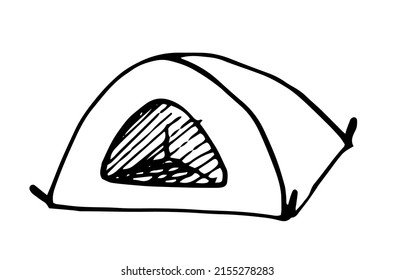 2,767 Tent black white drawing Images, Stock Photos & Vectors ...