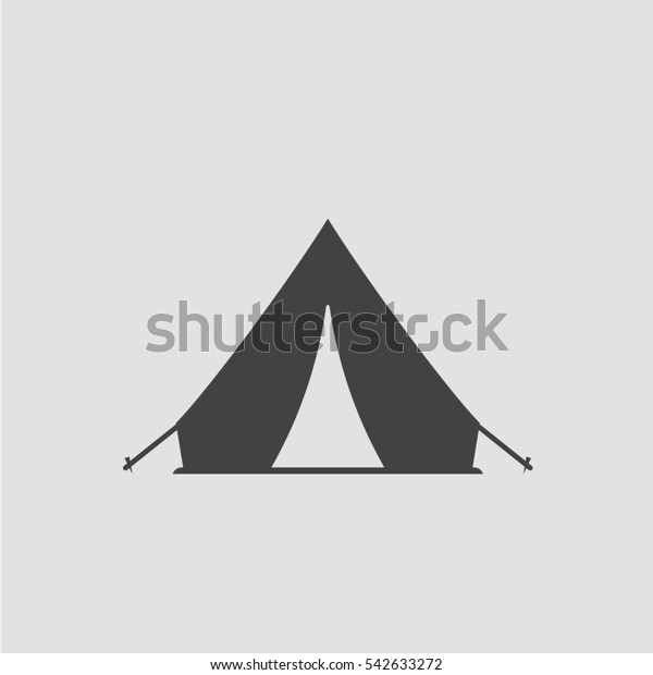 Tourist tent icon
vector
