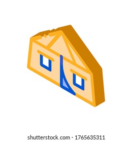 Tourist Tent Icon Vector. Isometric Tourist Tent sign. color isolated symbol illustration