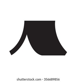 Tourist tent. Single icon