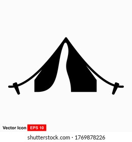 Tienda de turismo. Un solo icono. Ilustración vectorial.