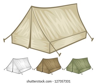 tourist tent for travel and camping  