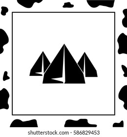 Tourist Tent  Vector Icon.