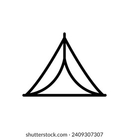 Tourist tent vector icon camp camping icon