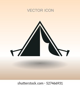 Ilustração de vetor de barraca turística