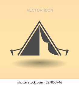 Touristenzelt, Vektorgrafik