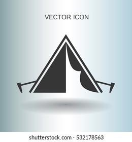 Tourist tent vector illustration