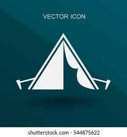 Tourist tent vector illustration