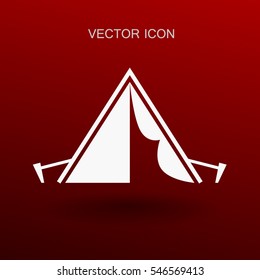Touristenzelt, Vektorgrafik